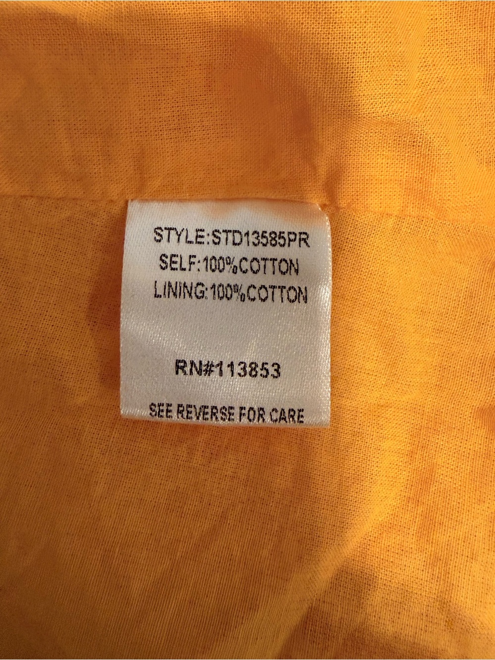 100% Cotton Women’s XL Orange/Purple Floral Midi Puff Sleeve Pocket by Sugarlips - Picture 13 of 14